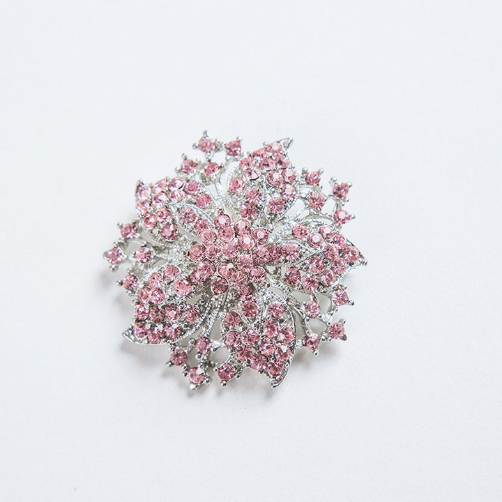 Glamorous brooch with crystals Stornfield