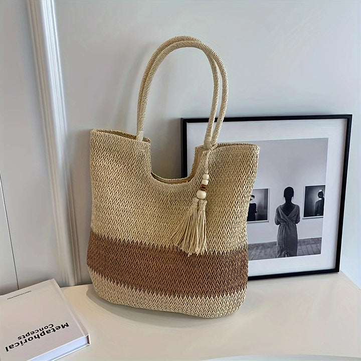 Handmade Macrame Bag with Decorative Fringes Stornfield