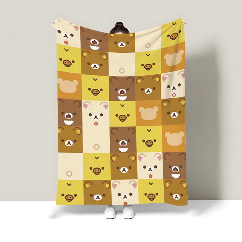 Cute Food-Themed Fleece Throw Blanket
