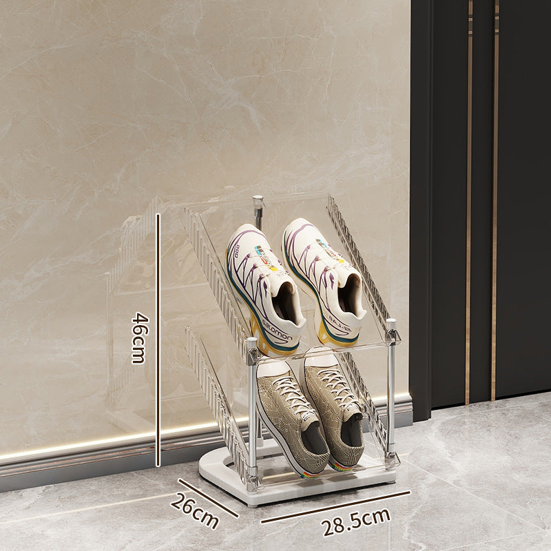 Shoe rack with transparent design Stornfield