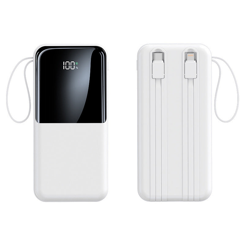 Portable power bank with integrated charging cable and LCD display Stornfield