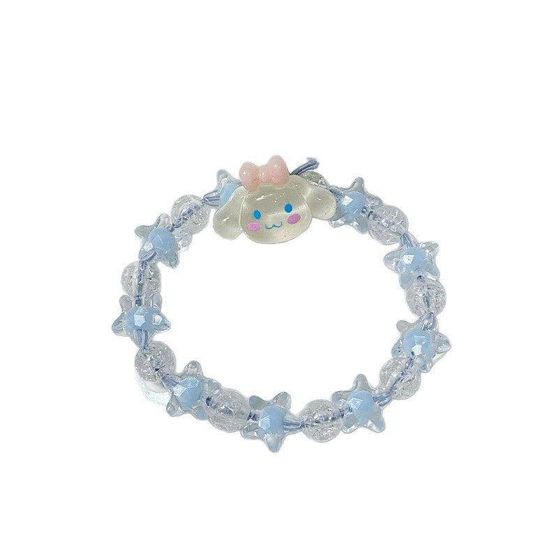 Playful bracelet with stars and cute pendant Stornfield
