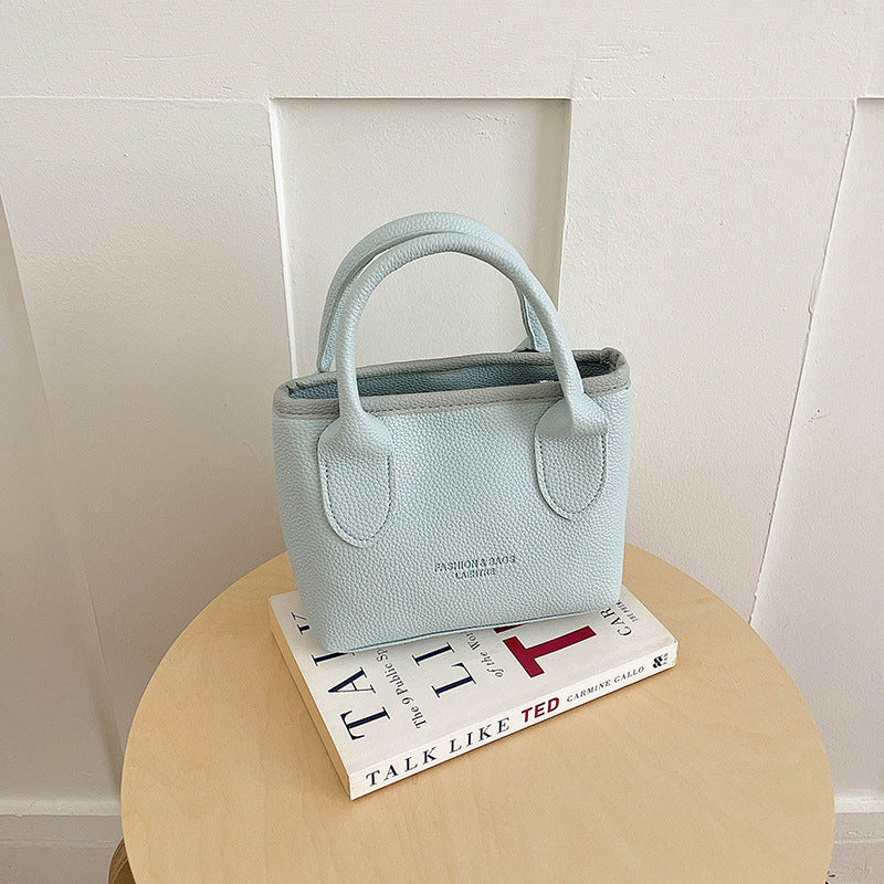 Elegant Textured Leather Handbag