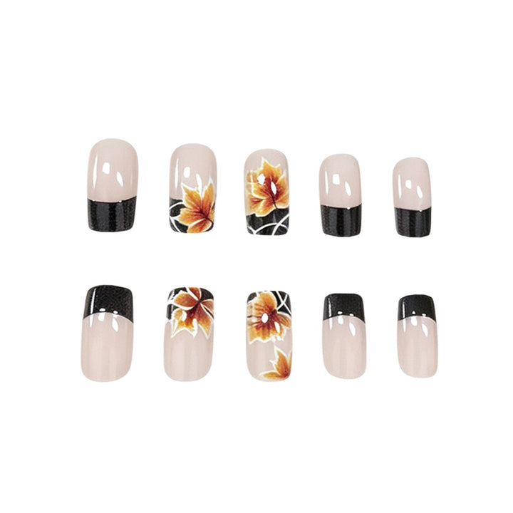 Autumn-Themed Floral Nail Art Stornfield