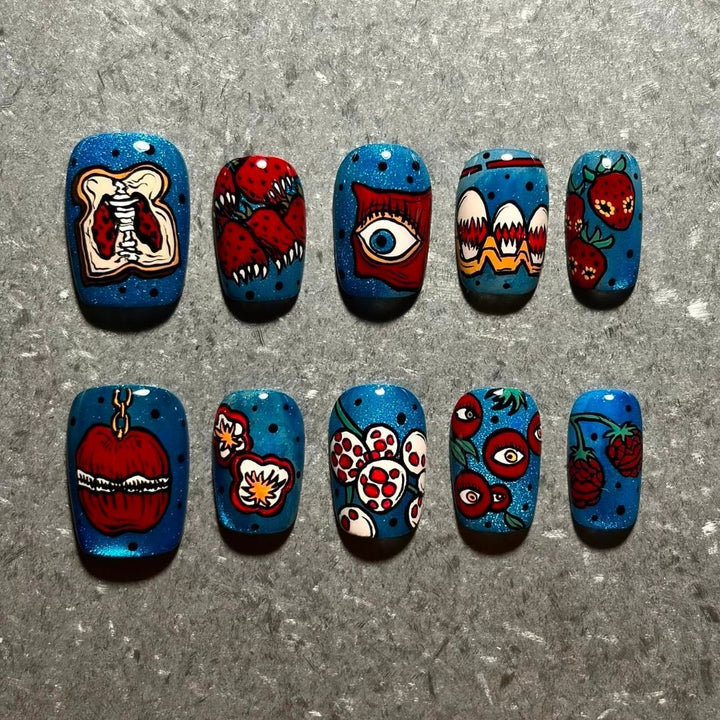 Artistic Press-On Nail Art Design Set Stornfield