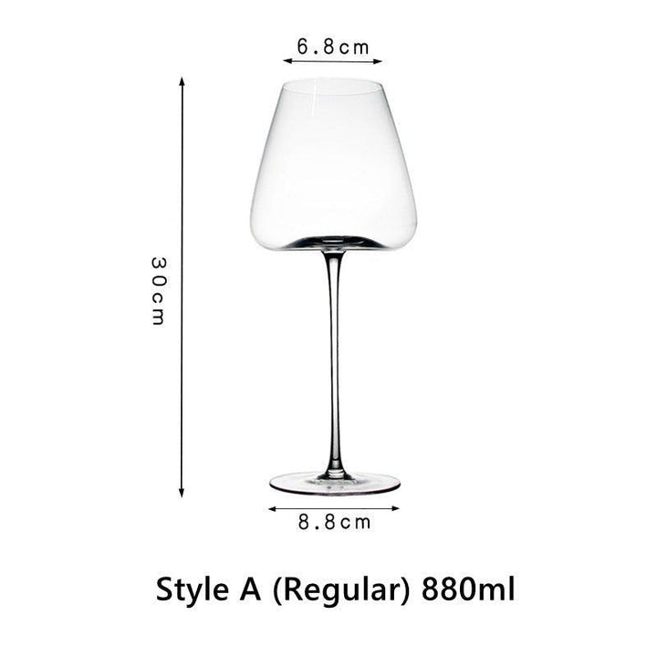 Crystal Glass Red Stem Burgundy Glasses | Stornfield