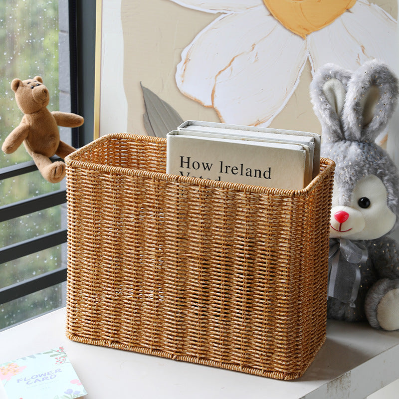 Unisex Rectangular Handwoven Storage Basket Stornfield