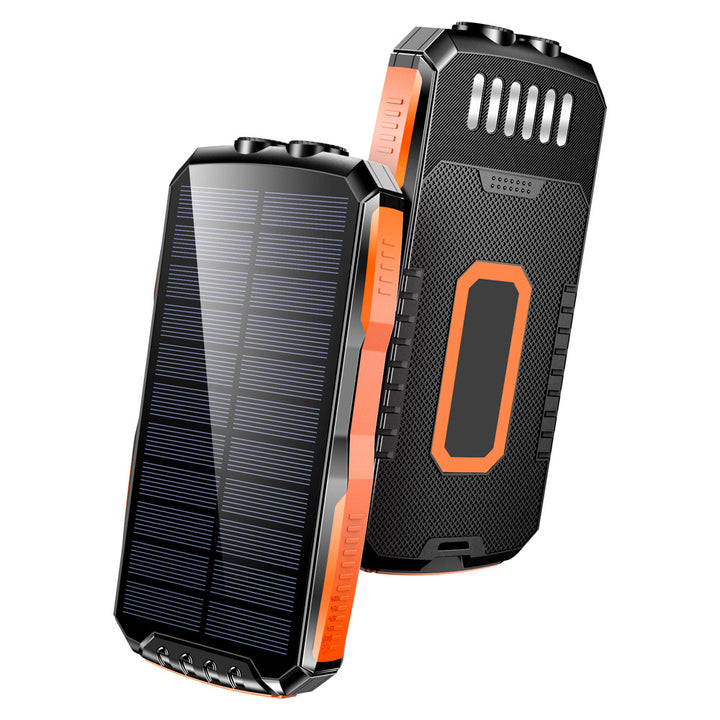 Portable Ultra-Solar Powerbank with Integrated LED Light Stornfield