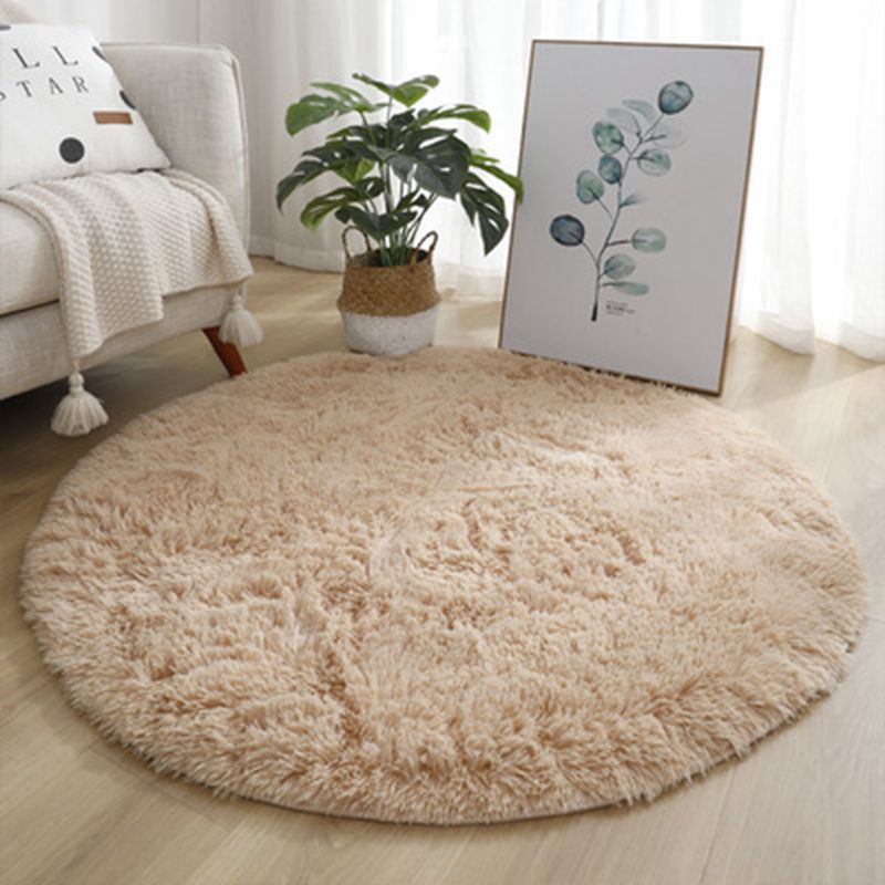 Plush Round Area Rug