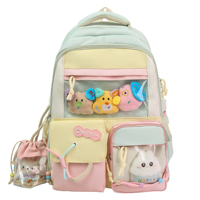 Cute Animal-Themed Multi-Pocket School Backpack Stornfield