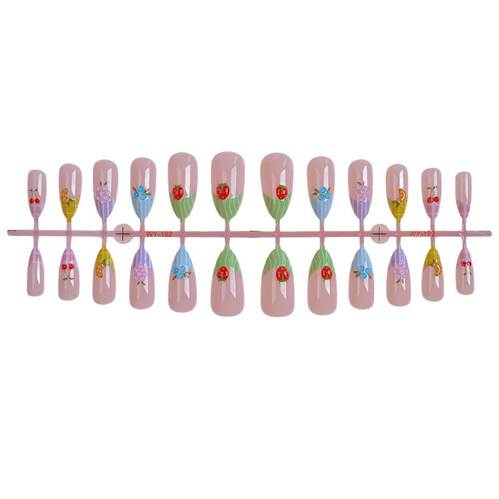 Fruit-Inspired Artistic Press-On Nail Set Stornfield