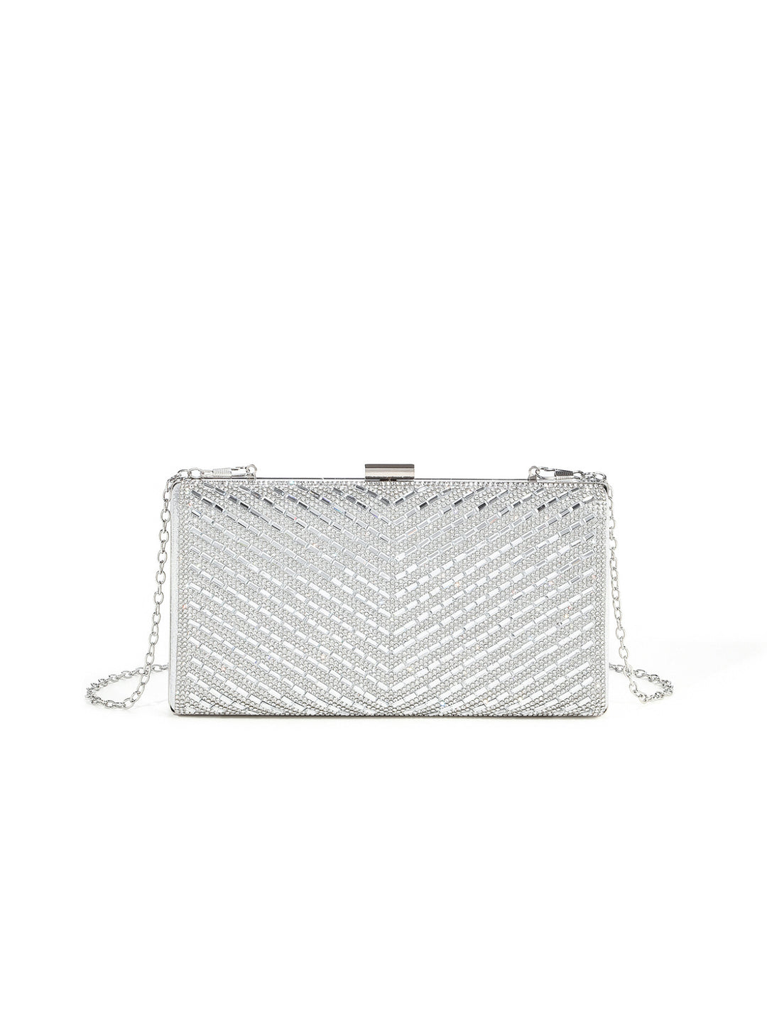 Opulent Crystal-Embellished Evening Clutch