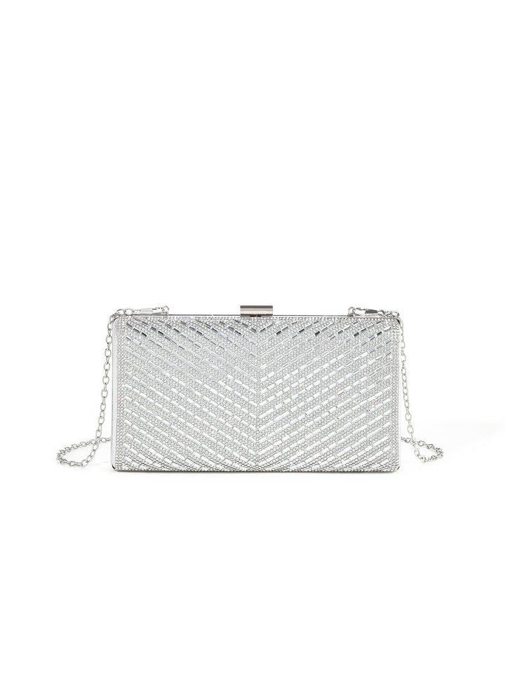 Opulent Crystal-Embellished Evening Clutch
