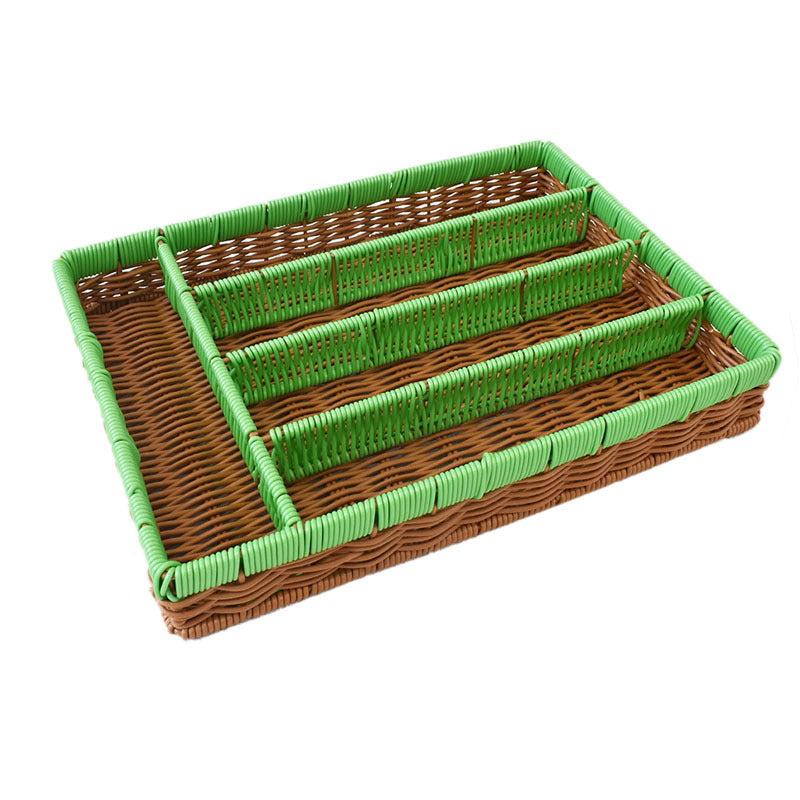 Stylish Multi-Compartment Woven Storage Organizer Stornfield