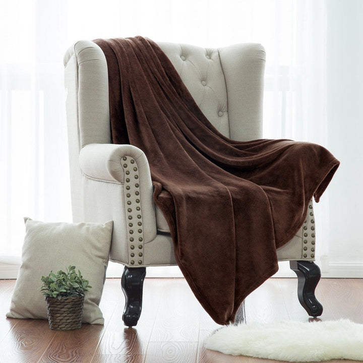 Women luxurious and cozy microfiber blanket Stornfield