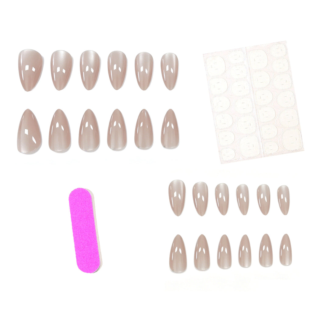 Elegant Almond-Shaped Acrylic Nail Enhancements Stornfield