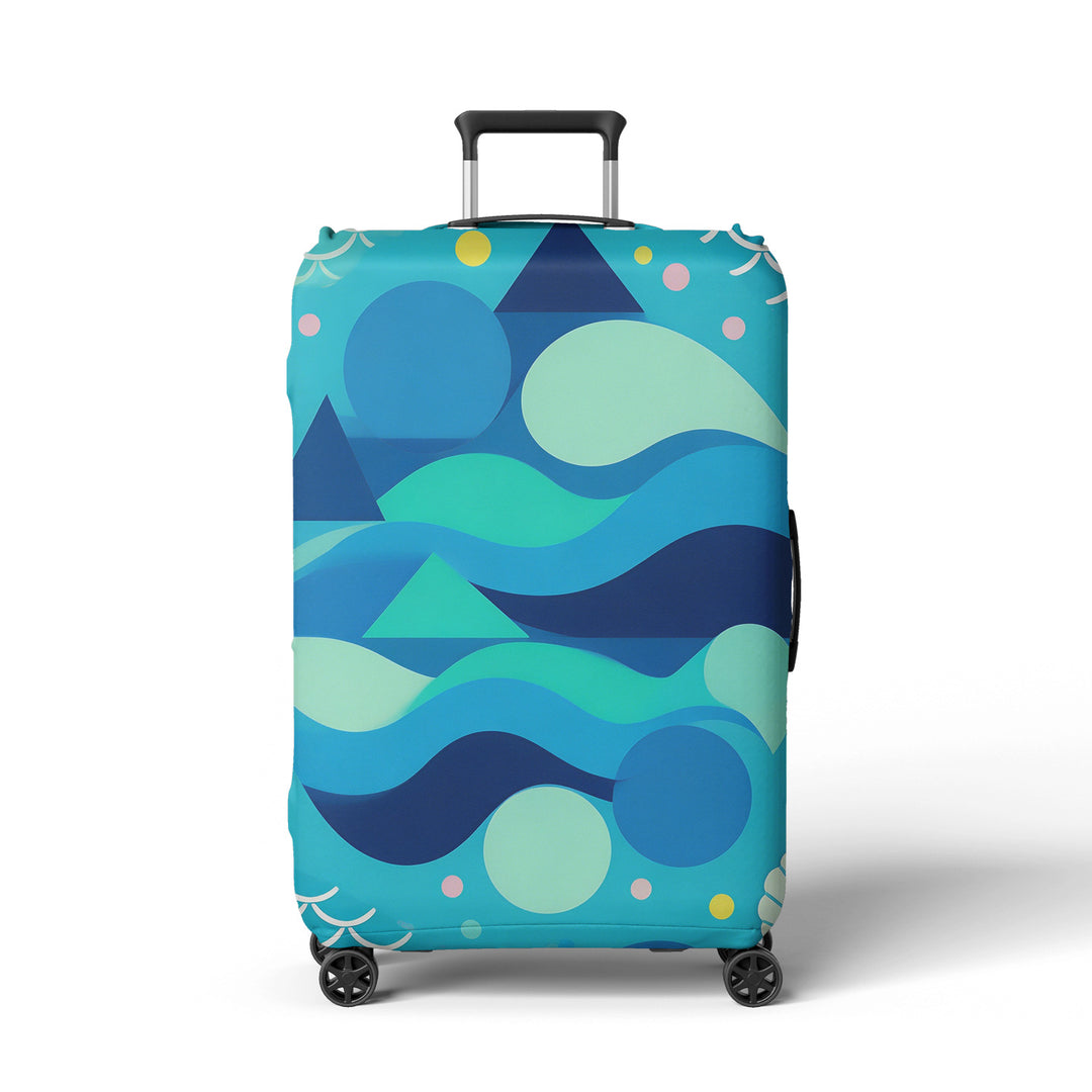 Women's suitcase cover with modern graphic design Stornfield