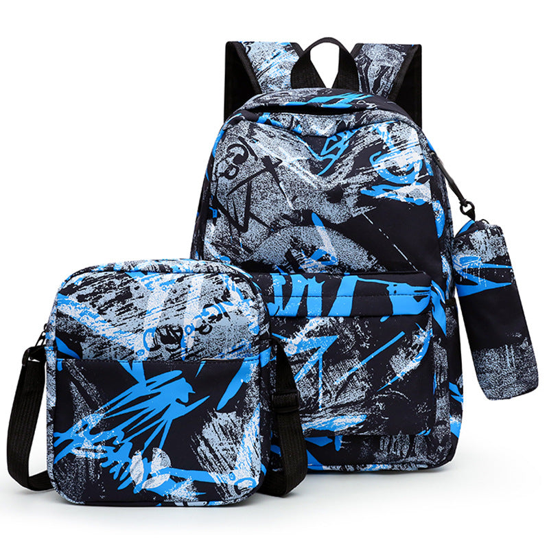 Graffiti Print Multi-Functional Backpack Set Stornfield