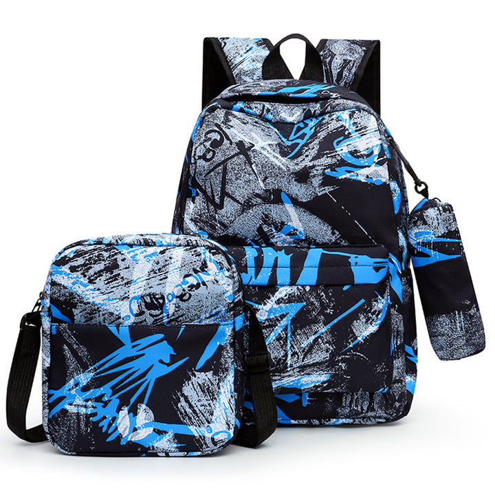 Graffiti Print Multi-Functional Backpack Set Stornfield