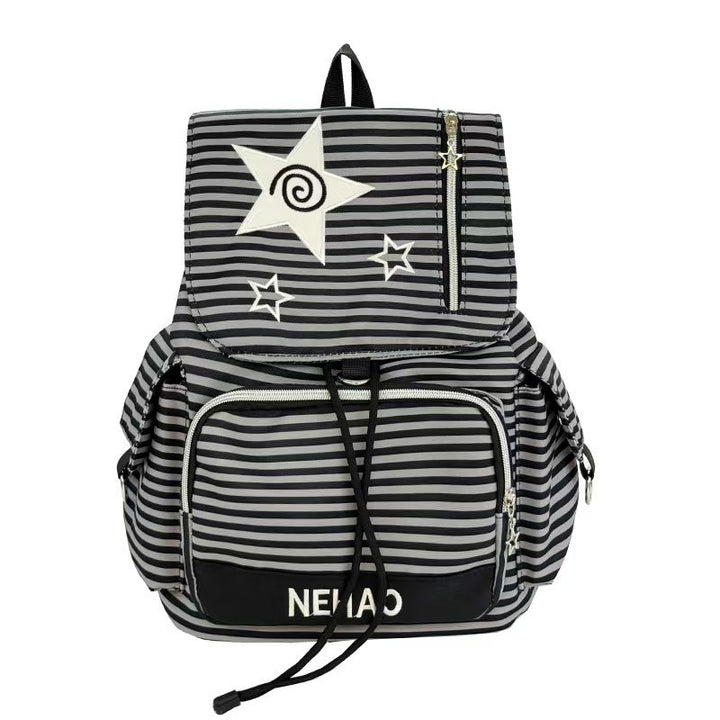 Multi-Pocket Striped Backpack Stornfield