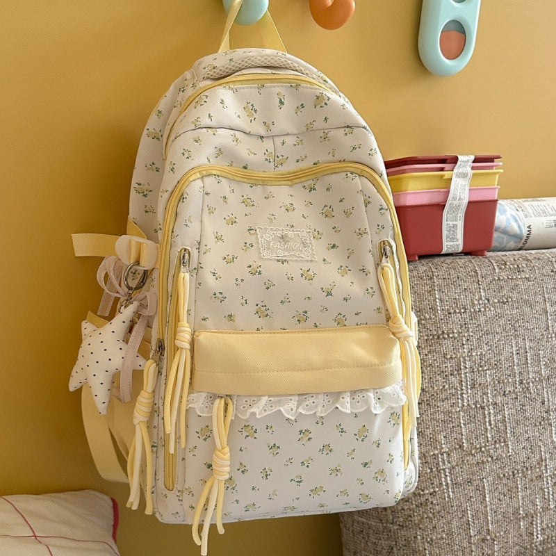 Stylish Floral Patterned Backpack Stornfield