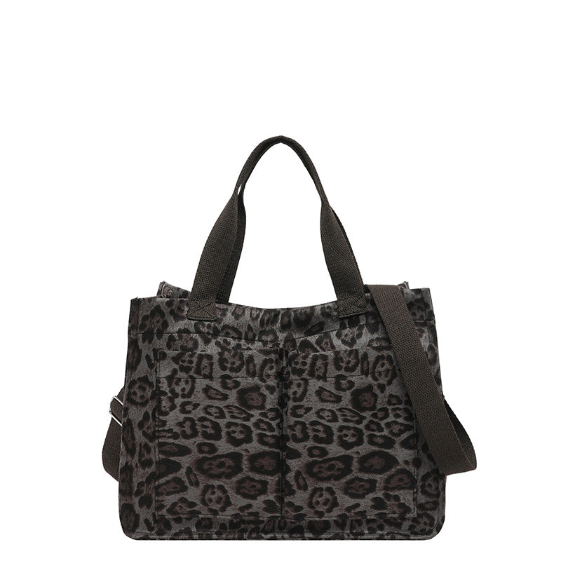 WoChic Leopard Print Utility Tote Bag Stornfield