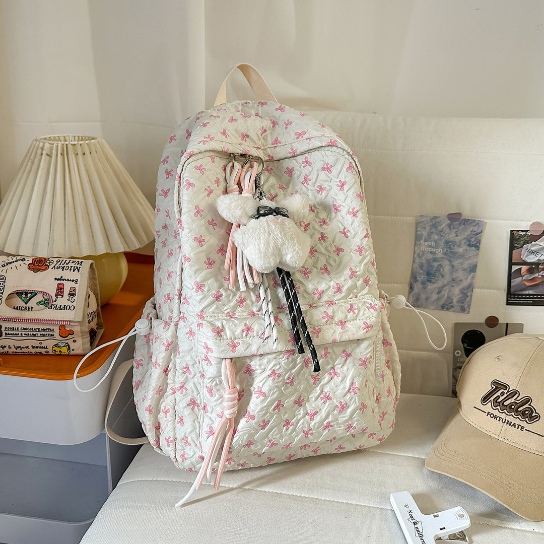 Textured Plush Multi-Compartt Backpack Stornfield