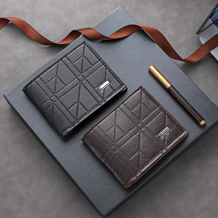 Textured Leather Passport Holder Stornfield