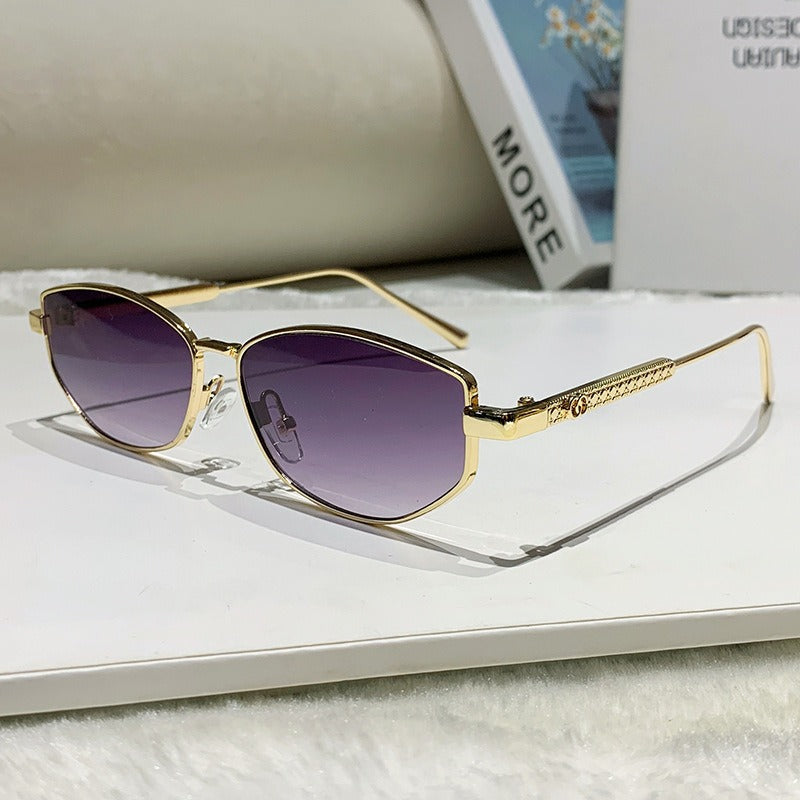Women's elegant sunglasses with sparkling metal frame Stornfield