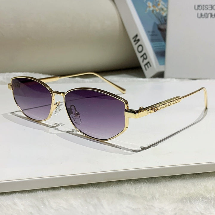 Women's elegant sunglasses with sparkling metal frame Stornfield