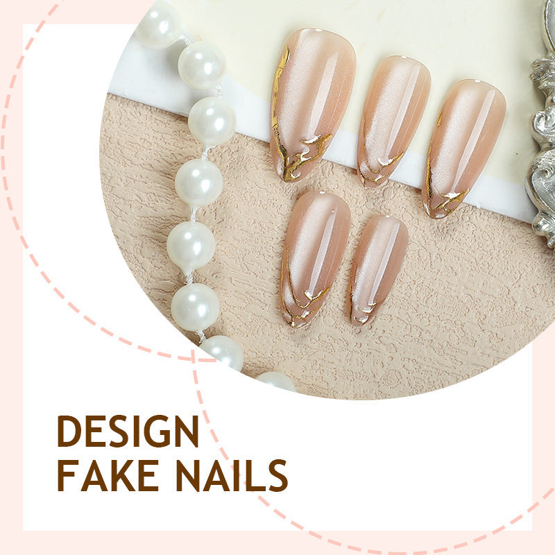 Elegant Marble Effect Press-On Nails