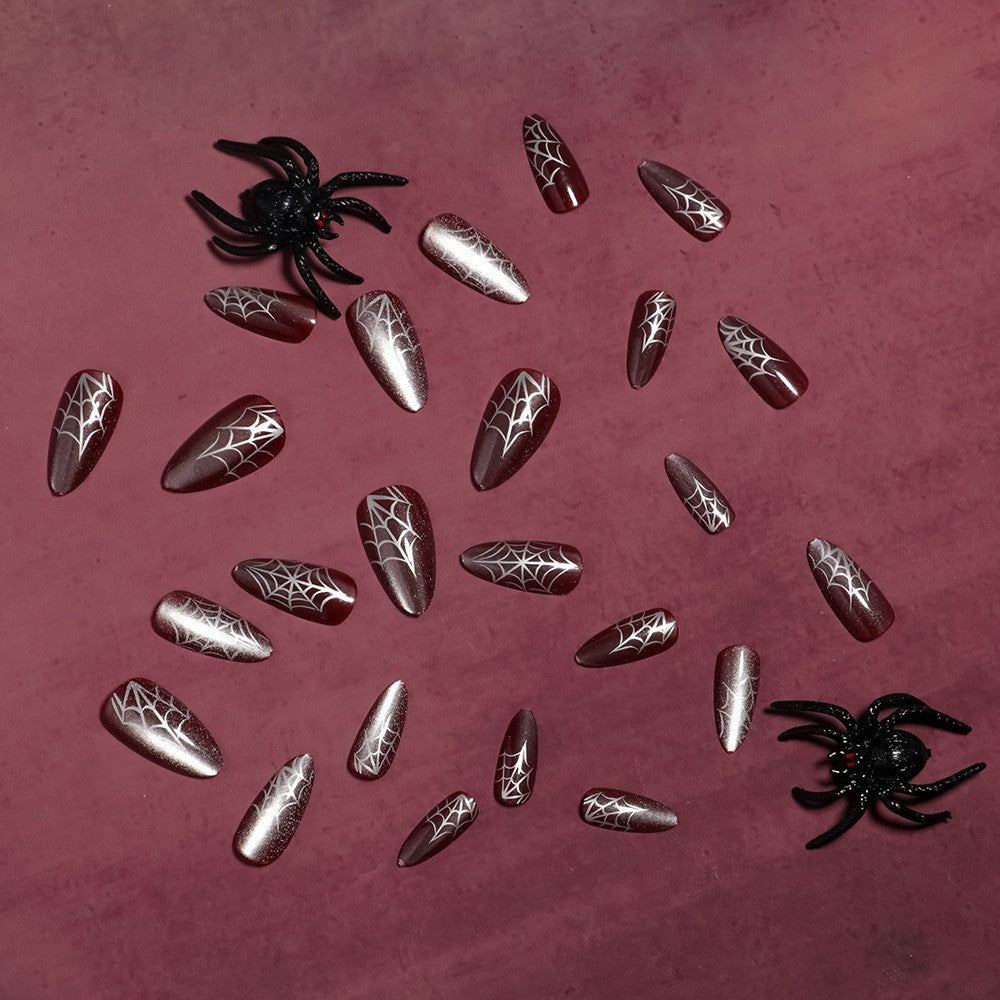 Gothic Spider Web Press-On Nails Stornfield