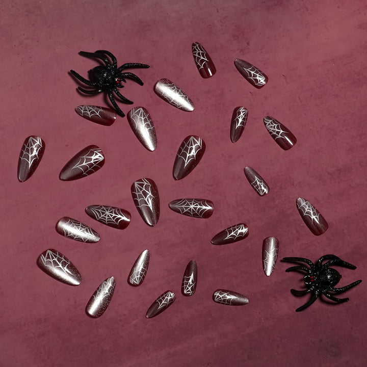 Gothic Spider Web Press-On Nails Stornfield