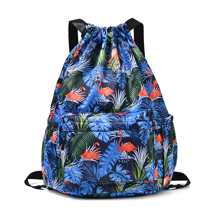 Drawstring Elephant Print Backpack Stornfield