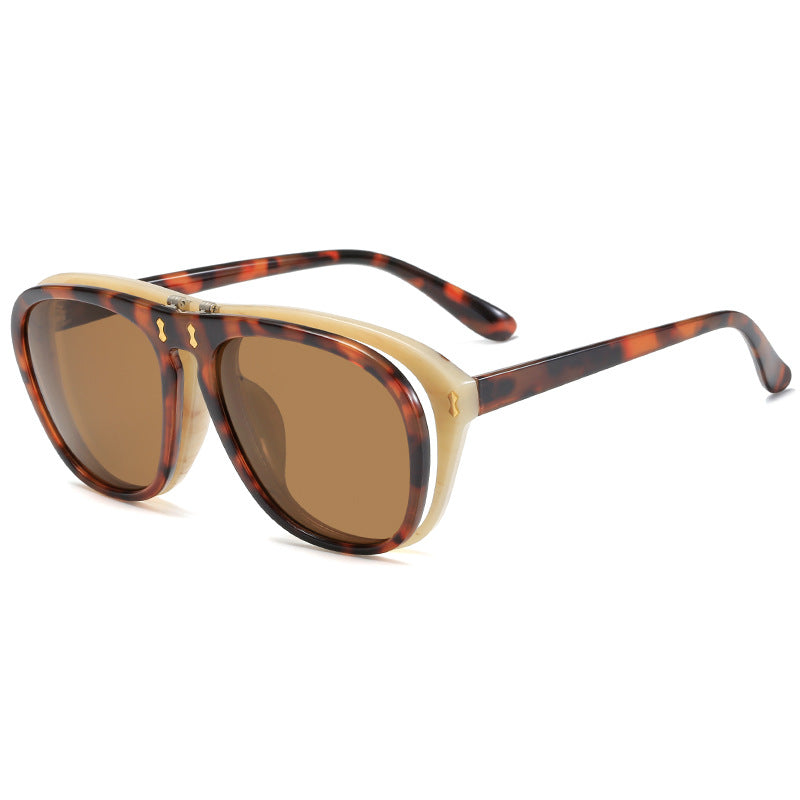 Women's modern oversized sunglasses with unique tortoise design Stornfield