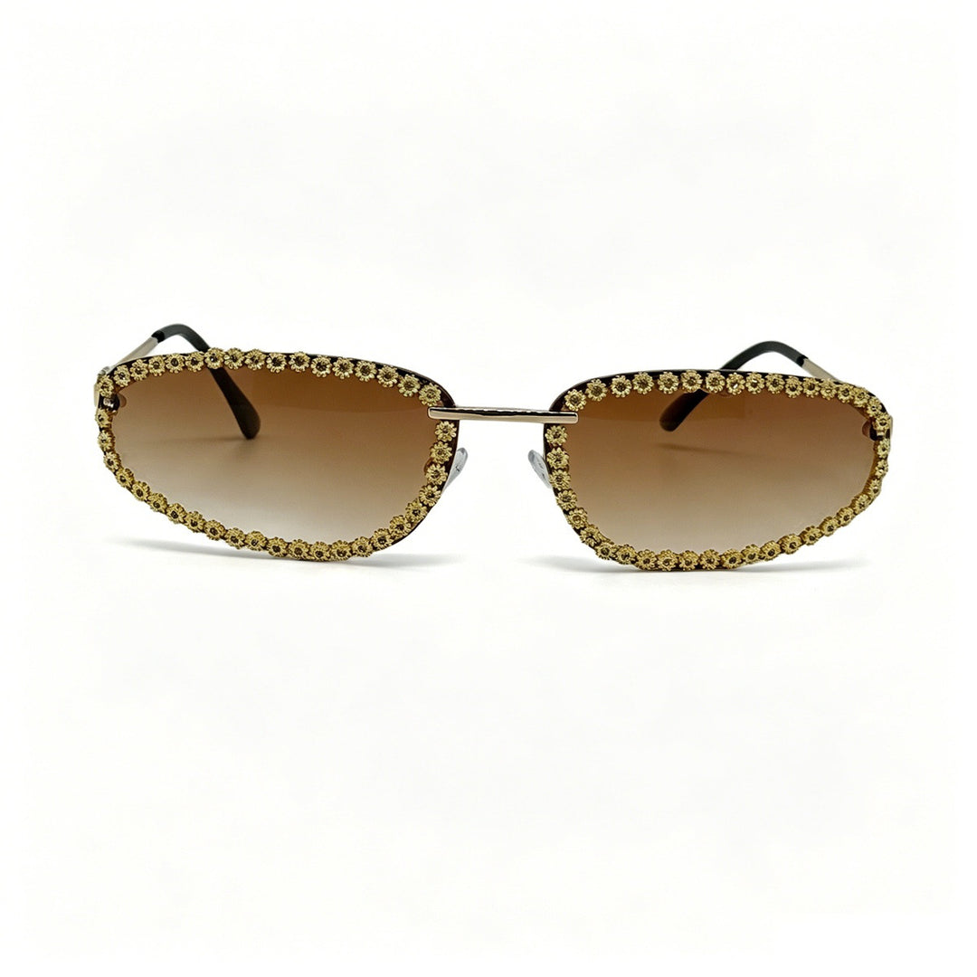 Ladies fashionable sunglasses with sparkling stone embellishment Stornfield