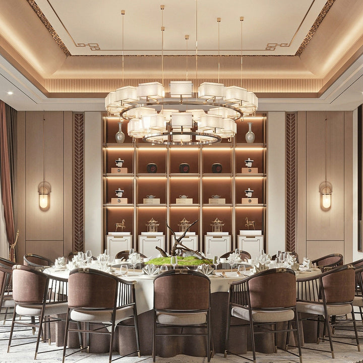 Modern Circular Dining Table with Sleek Finishing