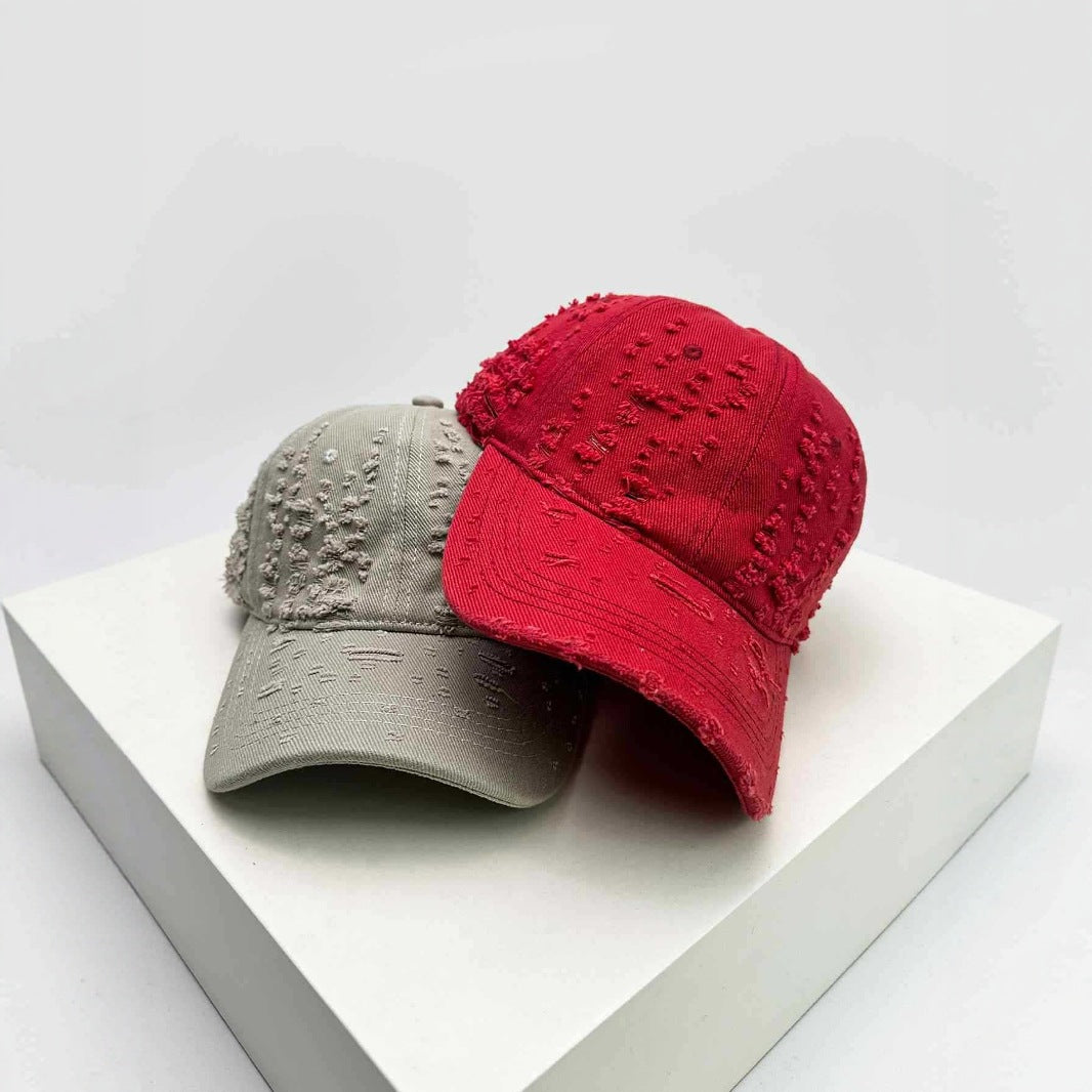 Women's Distressed Textured Baseball Cap Stornfield