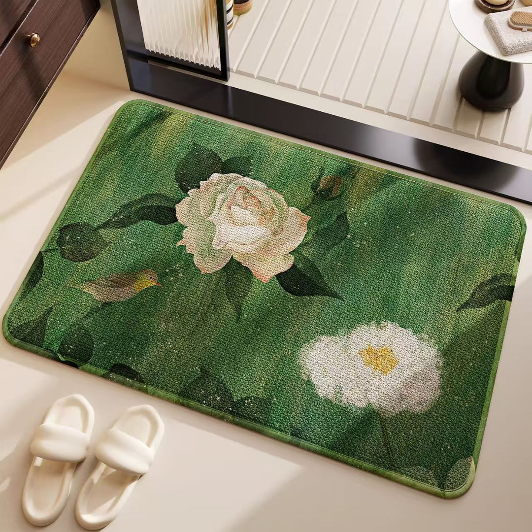 Abstract Coastal Design Bath Mat
