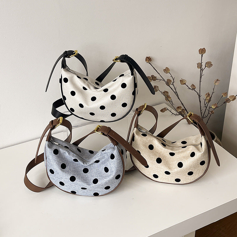 Casual Polka Dot Shoulder Bag