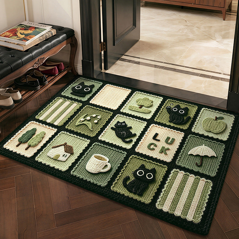 Playful Animal-Themed Door Mat