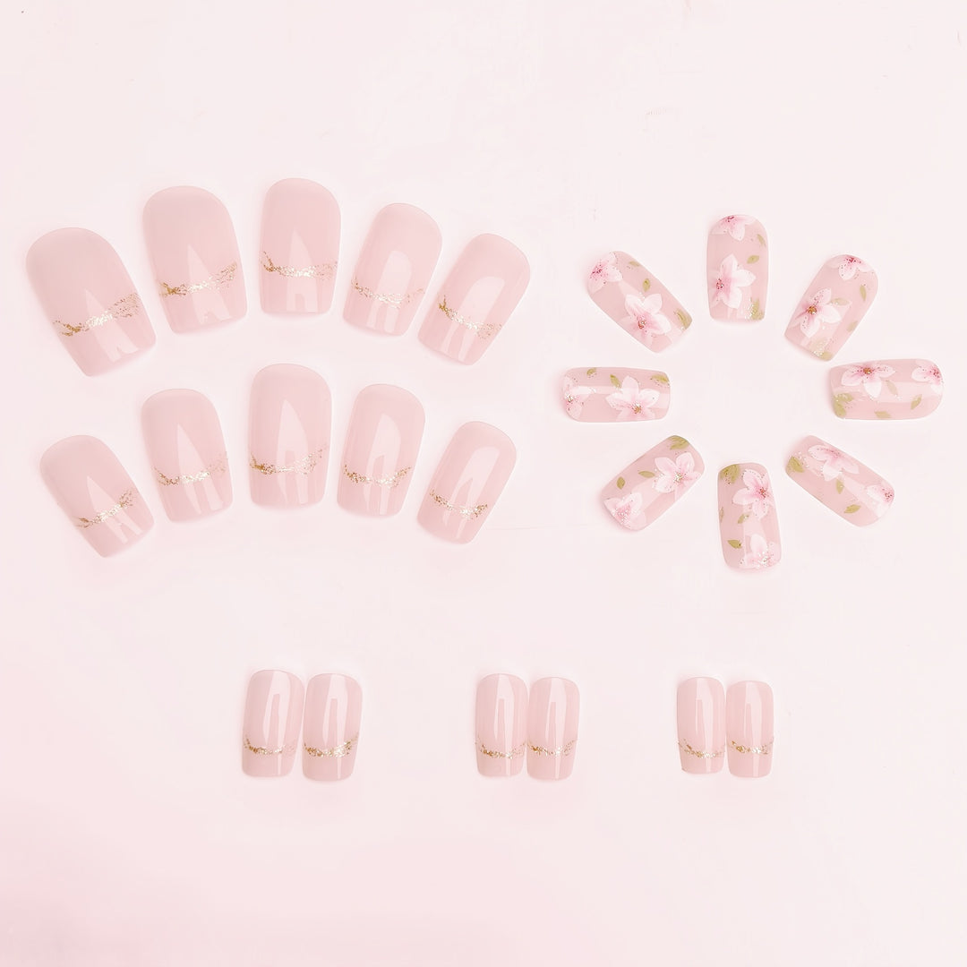 Artificial nails with delicate floral accents Stornfield