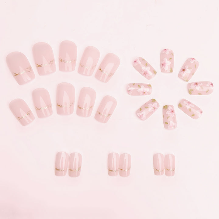 Artificial nails with delicate floral accents Stornfield