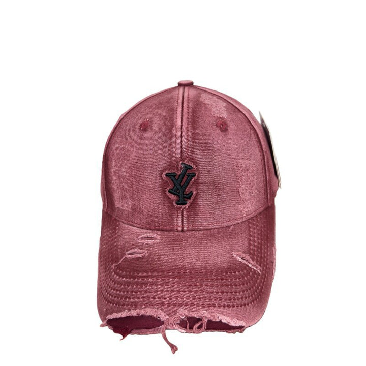 Men's Distressed Denim Adjustable Baseball Cap Stornfield