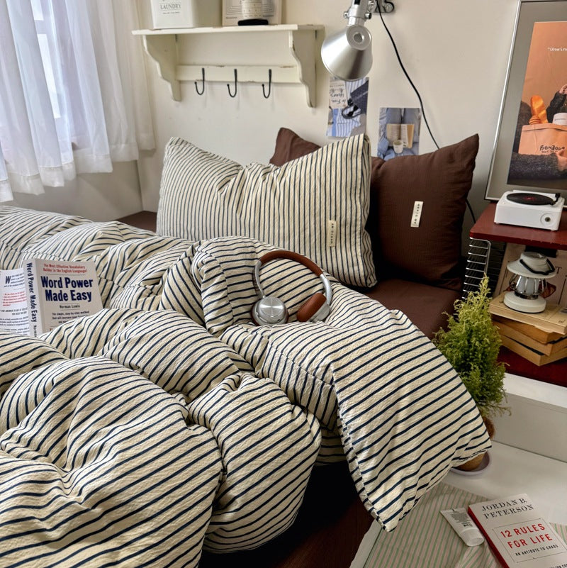 Striped Cozy Duvet Cover Set