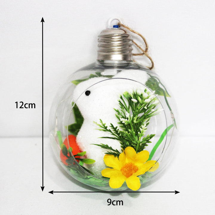 Festive Holiday Ornament with Bunny Figurine Stornfield