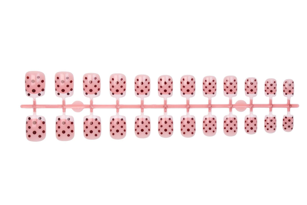 Acrylic nail set with stylish dot pattern Stornfield