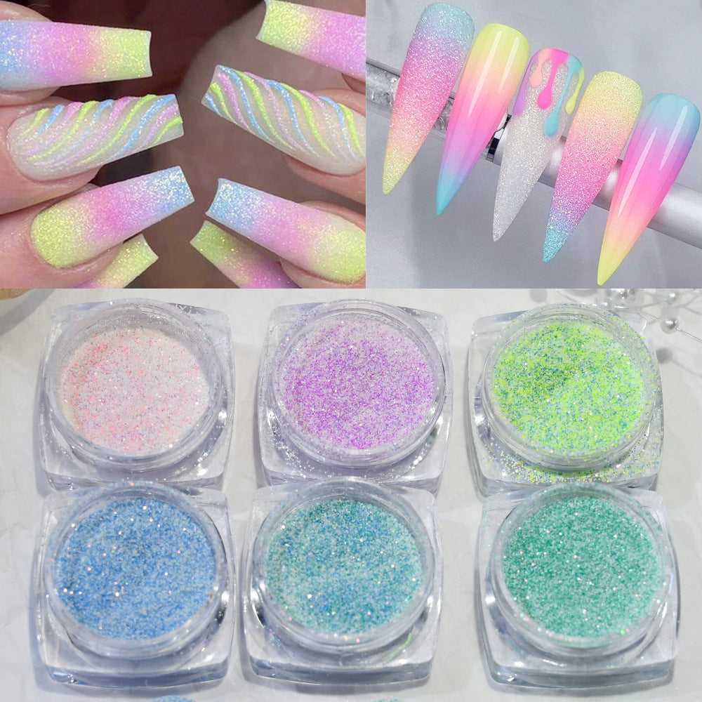 Nail Art Glitter Powder Set