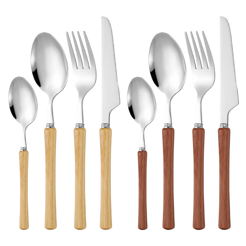 Elegant serving spoon with ergonomic wooden handle Stornfield