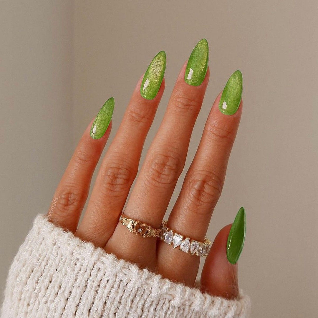 Artificial nail set with elegant glitter finish Stornfield